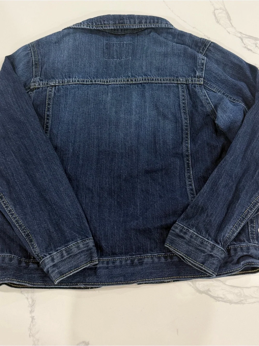 The Children’s Place Dark Wash Denim Jean Jacket Boys Size M (7/8)